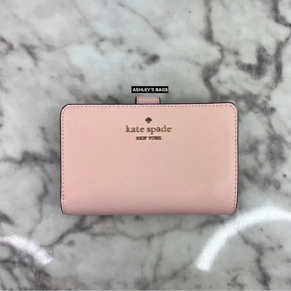 kate spade Bags Kate Spade Madison Medium Compact Bifold Wallet In Conch Pink Poshmark